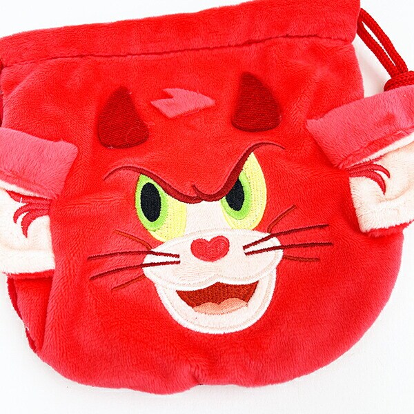 トムとジェリー 悪魔トム ぬいぐるみ巾着 巾着袋