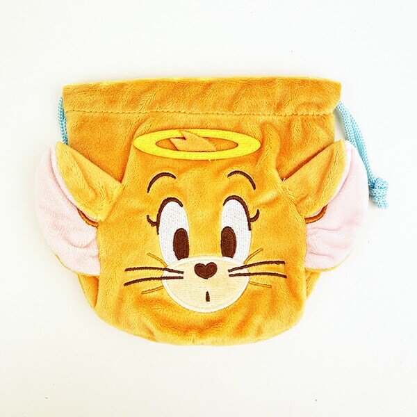 トムとジェリー 天使ジェリー ぬいぐるみ巾着 巾着袋