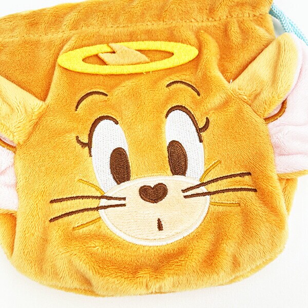 トムとジェリー 天使ジェリー ぬいぐるみ巾着 巾着袋