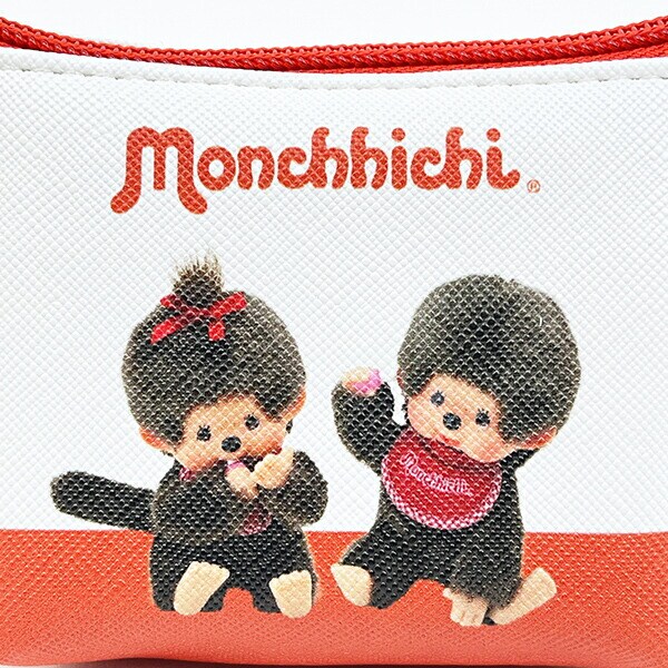 モンチッチ 三角ミニポーチ レッド