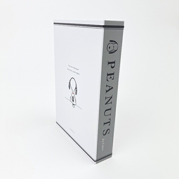 スヌーピー ブック型ボックス ロングスリム ホワイト SNOOPY