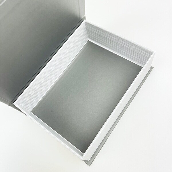 スヌーピー ブック型ボックス ショートワイド グレー SNOOPY