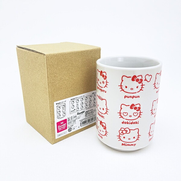 サンリオキャラクターズ ハローキティ 湯のみ いろいろフェイス 日本製 Sanrio