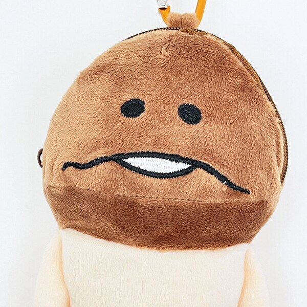 おさわり探偵 なめこ栽培キット カラビナ付きぬいぐるみファスナーマスコット キーホルダー