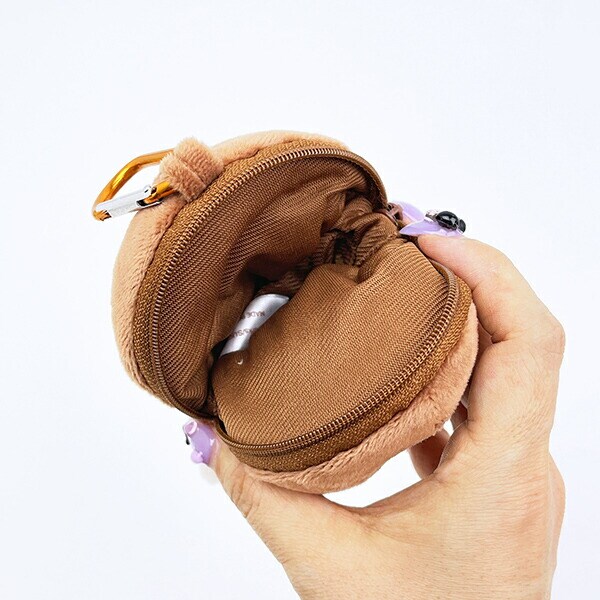 おさわり探偵 なめこ栽培キット カラビナ付きぬいぐるみファスナーマスコット キーホルダー