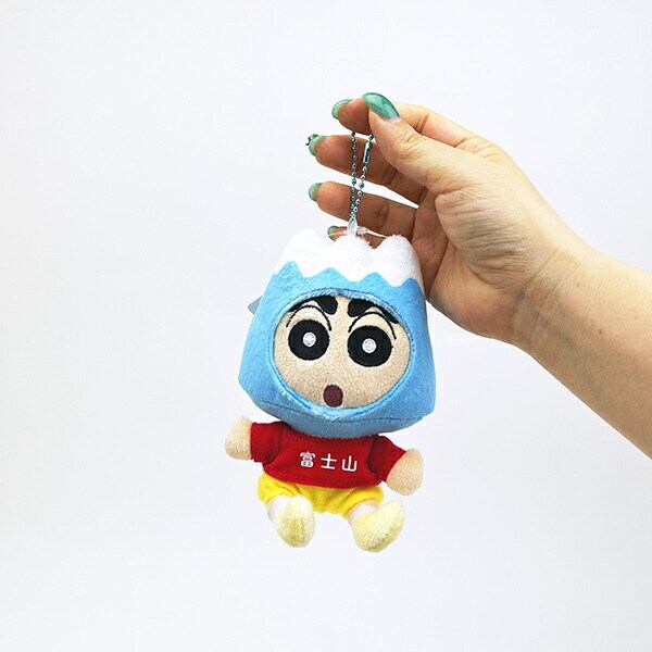 クレヨンしんちゃん 富士山 ぬいぐるみマスコット キーホルダー
