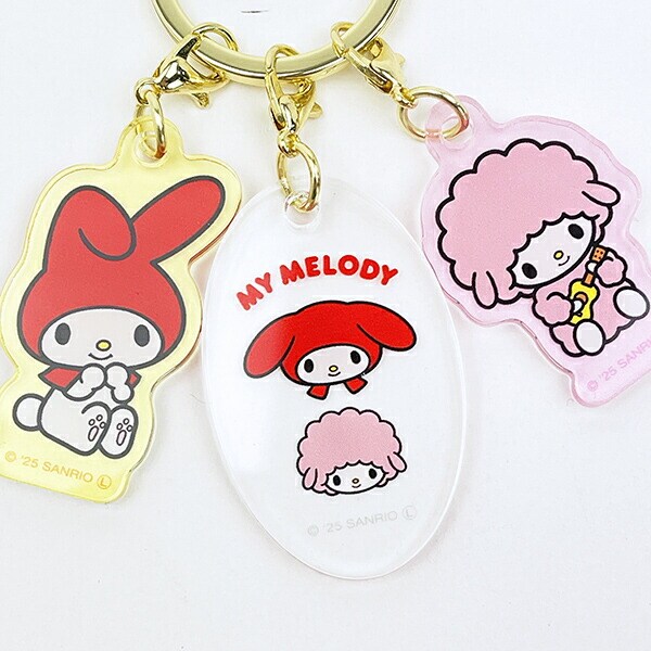 サンリオ マイメロディ 3チャームキーホルダー Sanrio
