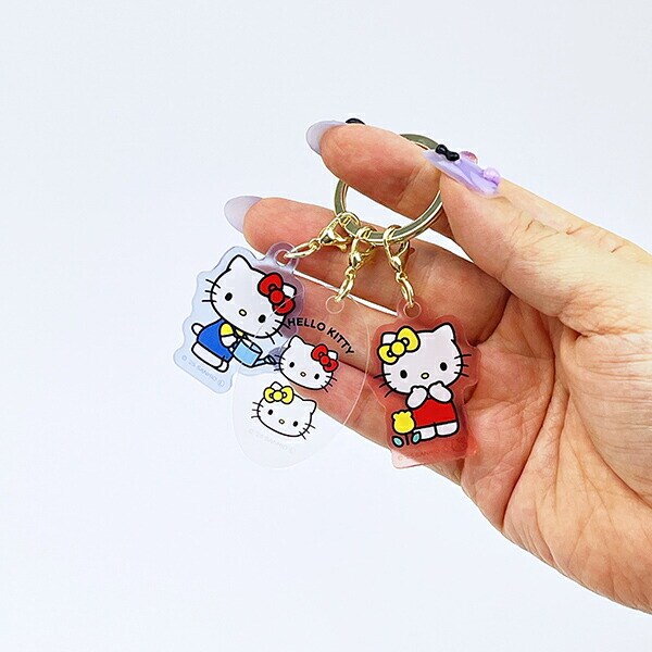 サンリオ ハローキティ 3チャームキーホルダー Sanrio