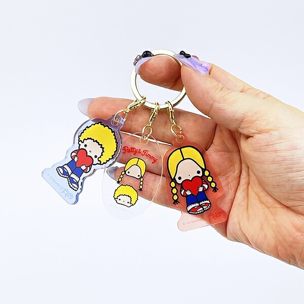 サンリオ パティ＆ジミー 3チャームキーホルダー Sanrio