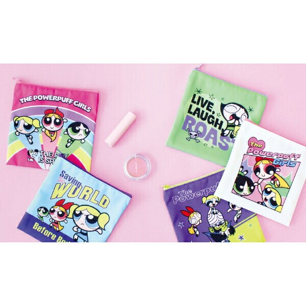 パワーパフガールズ シークレットスクエアポーチ 【全10種類のうちランダムで1点】 パワパフ