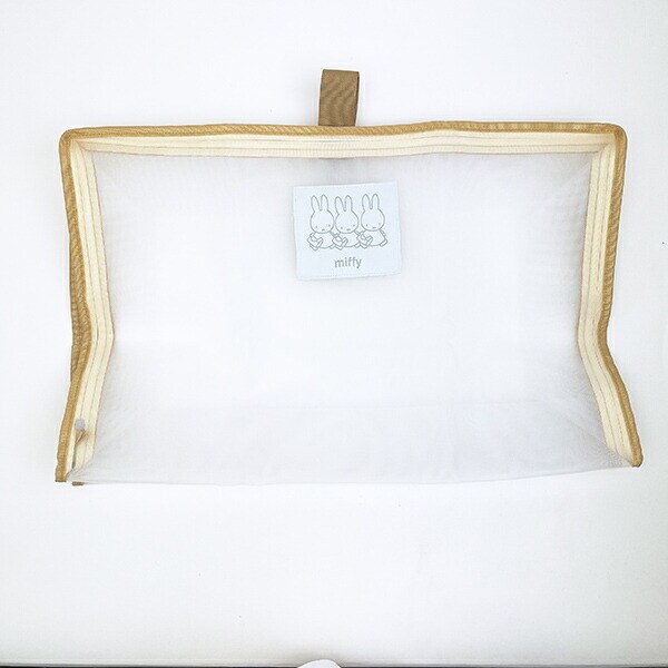 ミッフィー miffy メッシュオーガナイザー(Lサイズ) イエロー 小物入れ