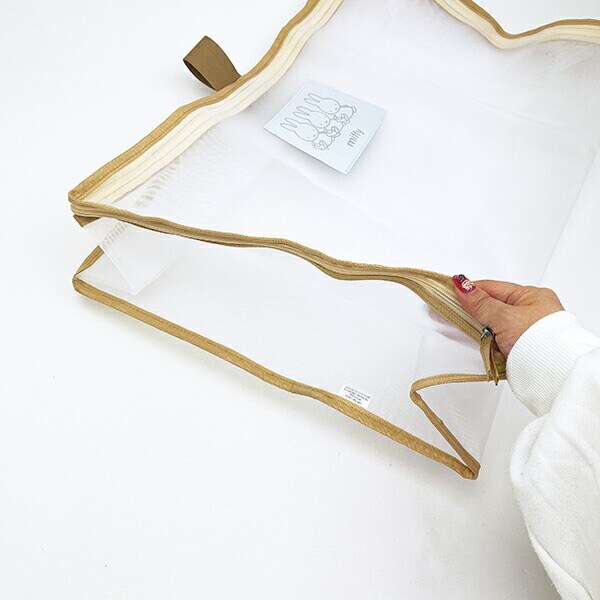 ミッフィー miffy メッシュオーガナイザー(Lサイズ) イエロー 小物入れ