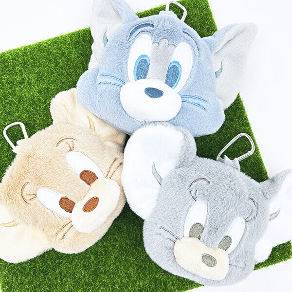 トムとジェリー トム カラビナ付きぬいぐるみファスナーマスコット (ダスティーカラー)