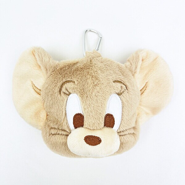 トムとジェリー ジェリー カラビナ付きぬいぐるみファスナーマスコット (ダスティーカラー) キーホルダー