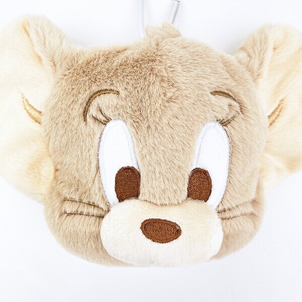 トムとジェリー ジェリー カラビナ付きぬいぐるみファスナーマスコット (ダスティーカラー) キーホルダー