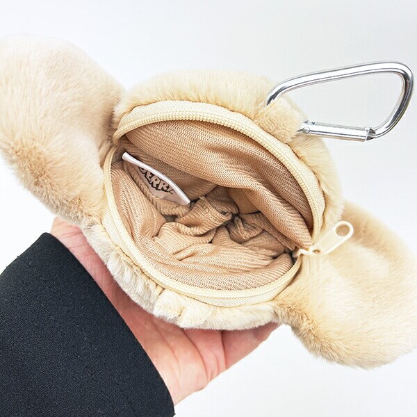 トムとジェリー ジェリー カラビナ付きぬいぐるみファスナーマスコット (ダスティーカラー) キーホルダー