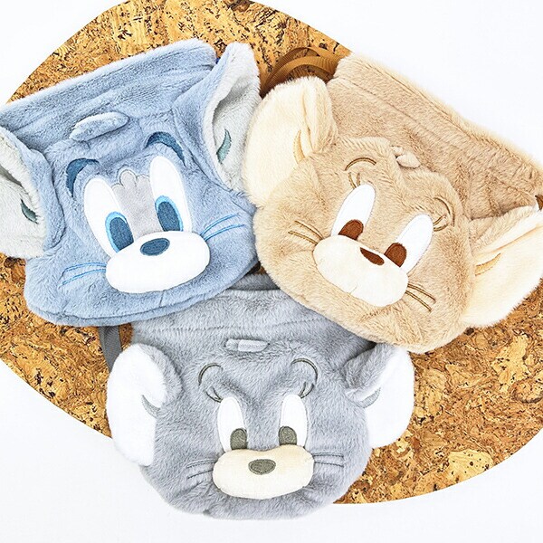 トムとジェリー タフィー ぬいぐるみ巾着 (ダスティーカラー)