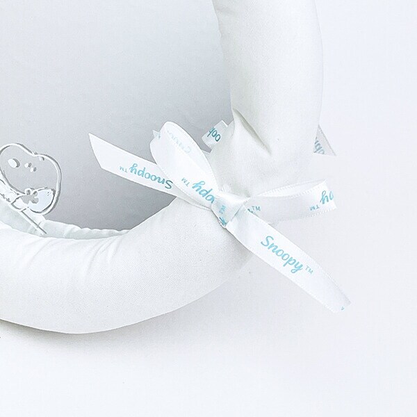 スヌーピー クッションフレームミラー ホワイト SNOOPY