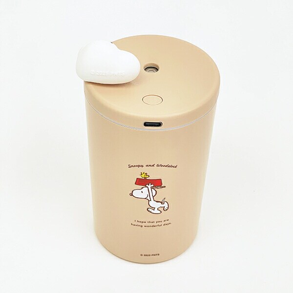 スヌーピー マスコット付きスリム加湿器 (ブラウン） SNOOPY