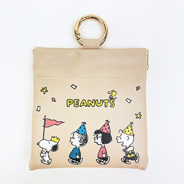 スヌーピー Celebrate カナビラ付きバネケース PEANUTS 75th SNOOPY