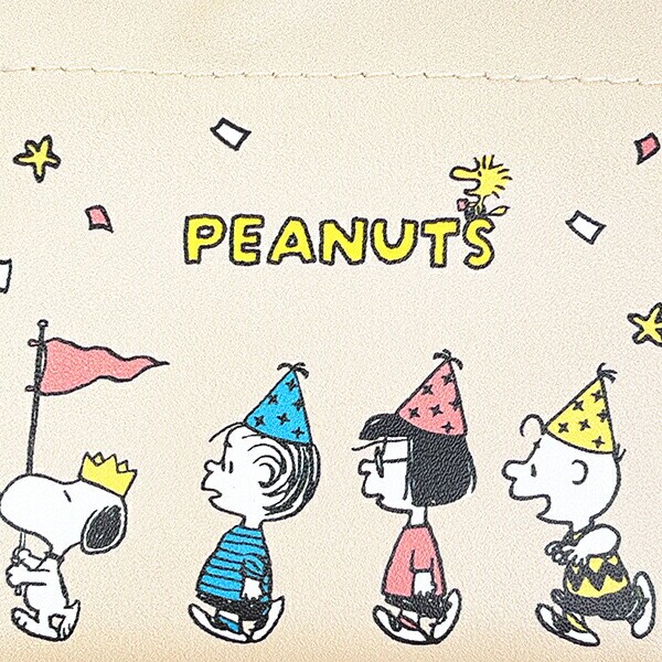 スヌーピー Celebrate カナビラ付きバネケース PEANUTS 75th SNOOPY