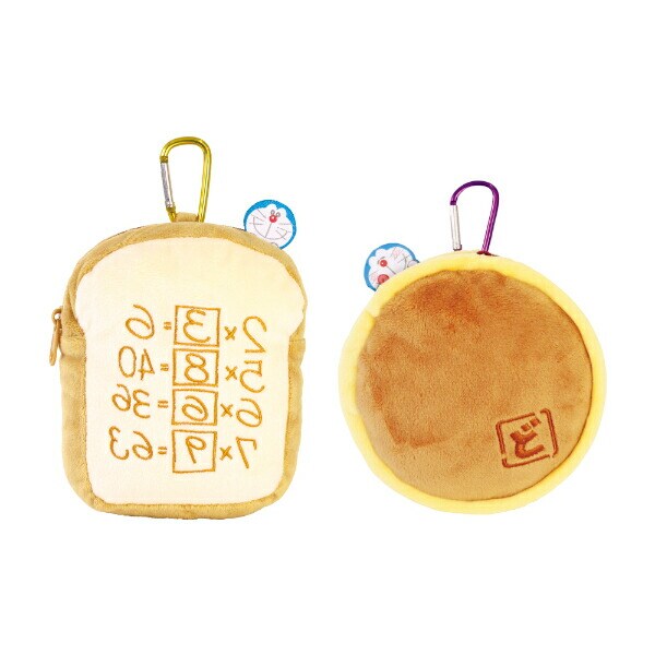 ドラえもん カラビナ付きぬいぐるみファスナーマスコット どら焼き ポーチ