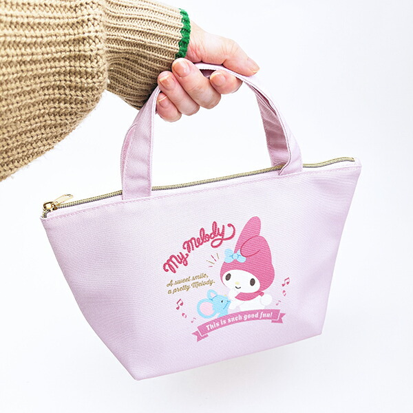 サンリオ マイメロディ バッジロゴ 保冷帆布ランチバッグ SANRIO