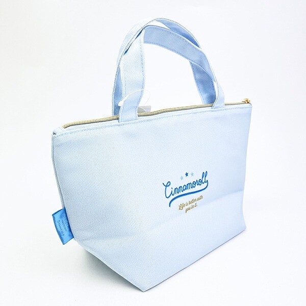 サンリオ シナモロール シナモン バッジロゴ 保冷帆布ランチバッグ SANRIO