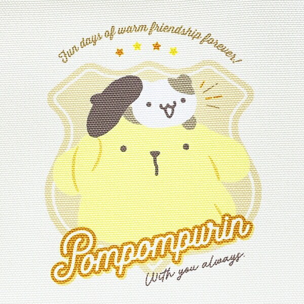 サンリオ ポムポムプリン バッジロゴ 保冷帆布ランチバッグ SANRIO