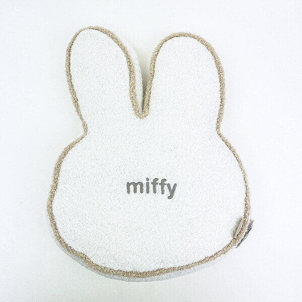 ミッフィー miffy パイピングクッション ノーマル アイボリー