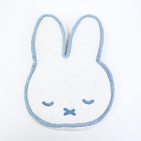 ミッフィー miffy パイピングクッション すやすや アイスグレー