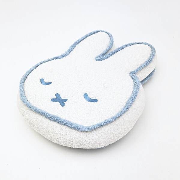 ミッフィー miffy パイピングクッション すやすや アイスグレー