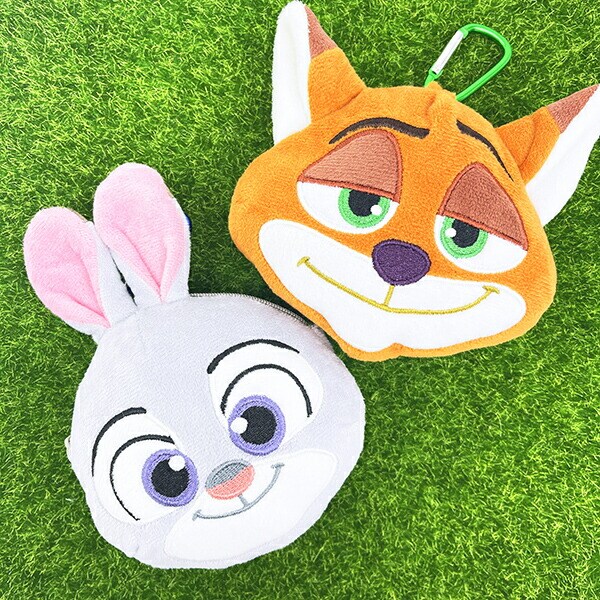 ディズニー ズートピア ニック・ワイルド カラビナ付きぬいぐるみファスナーマスコット Disney