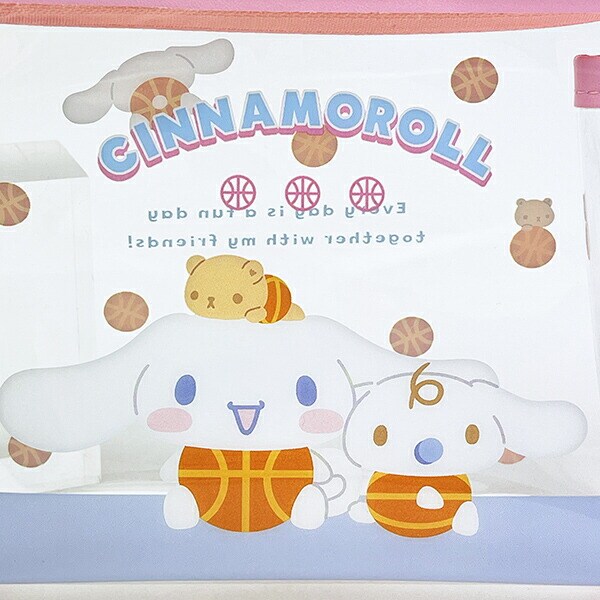 サンリオ シナモロール フチイロポーチ (バスケ) シナモン Sanrio
