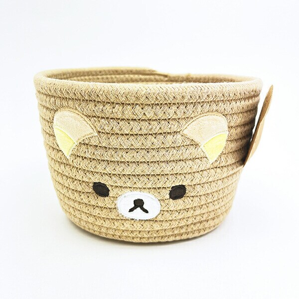 リラックマ ロープバスケット(S) 小物入れ