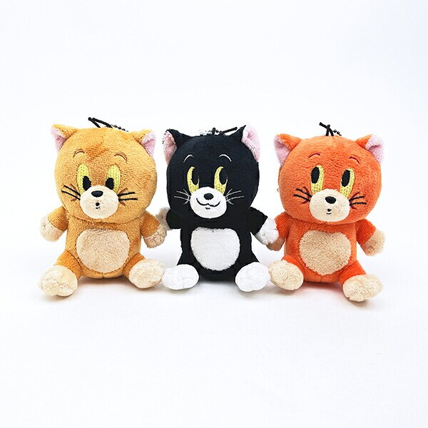 トムとジェリ― 3匹の子猫(ブラウン) ぬいぐるみマスコット トムジェリ