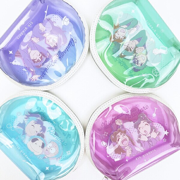 忍たま乱太郎 乱きりしん＆学園関係者 クリアシェルポーチ