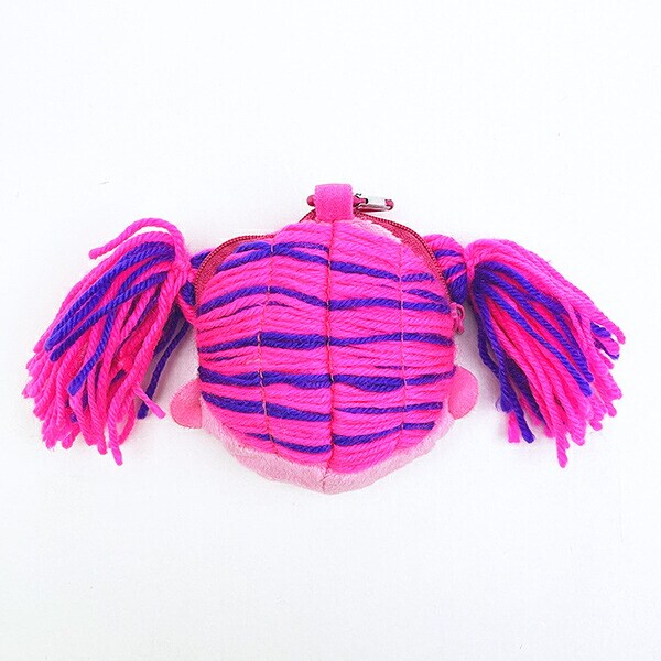 セサミストリート アビー カラビナ付きぬいぐるみファスナーマスコット ピンク