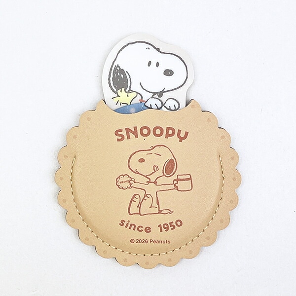 スヌーピー ＆ウッドストック ケース入りミラー SNOOPY