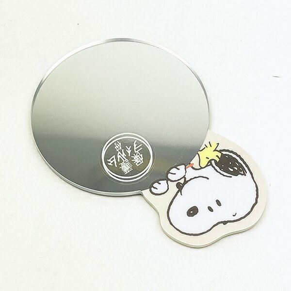 スヌーピー ＆ウッドストック ケース入りミラー SNOOPY
