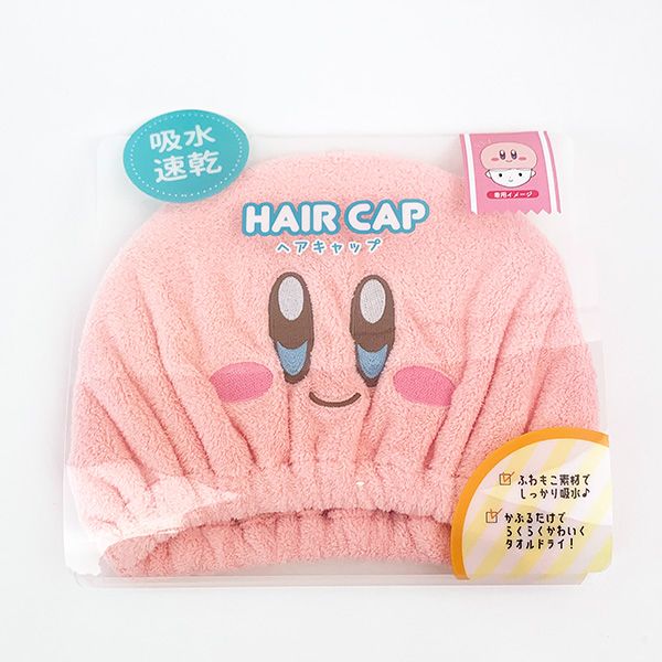 星のカービィヘアキャップ　カービィ 吸水 ピンク