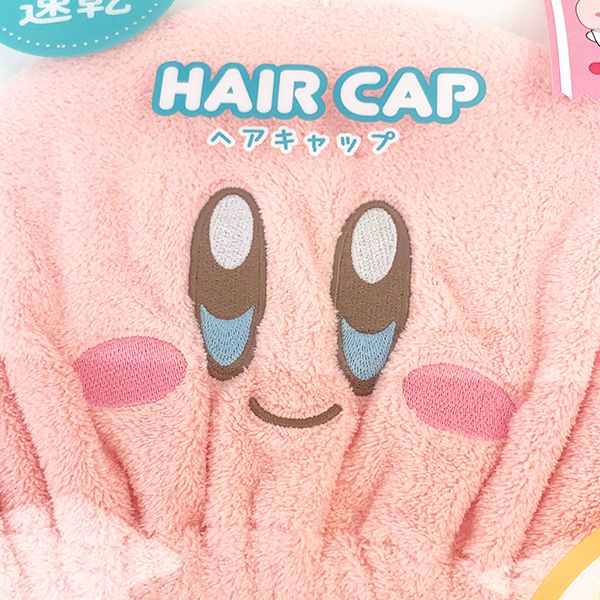 星のカービィヘアキャップ　カービィ 吸水 ピンク