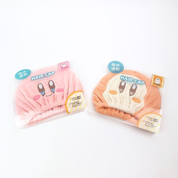 星のカービィヘアキャップ　カービィ 吸水 ピンク