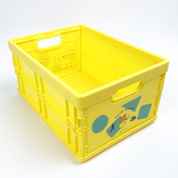 クレヨンしんちゃん キャラコンテナ おもちゃばこ 収納 インテリア イエロー