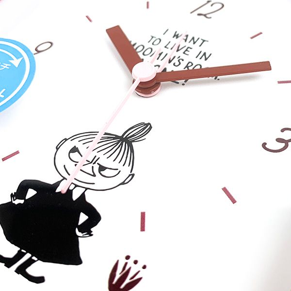  ムーミン ハウス型 クロック リトルミイ 赤 時計 掛け時計 インテリア