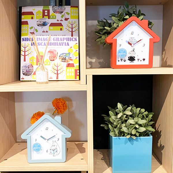  ムーミン ハウス型 クロック リトルミイ 赤 時計 掛け時計 インテリア