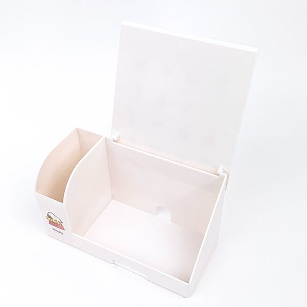 スヌーピー PEANUT スヌーピーマルチスタンド　アイコン 収納ケース ホワイト