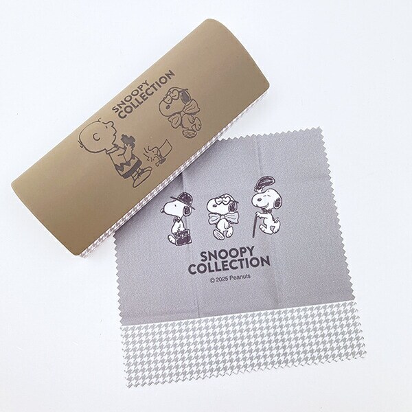スヌーピー ファッションショー メガネケース クロス付き SNOOPY