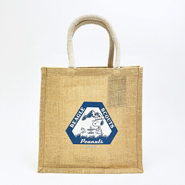 スヌーピー ビーグルスカウト ジュートバッグ(M) トートバッグ SNOOPY