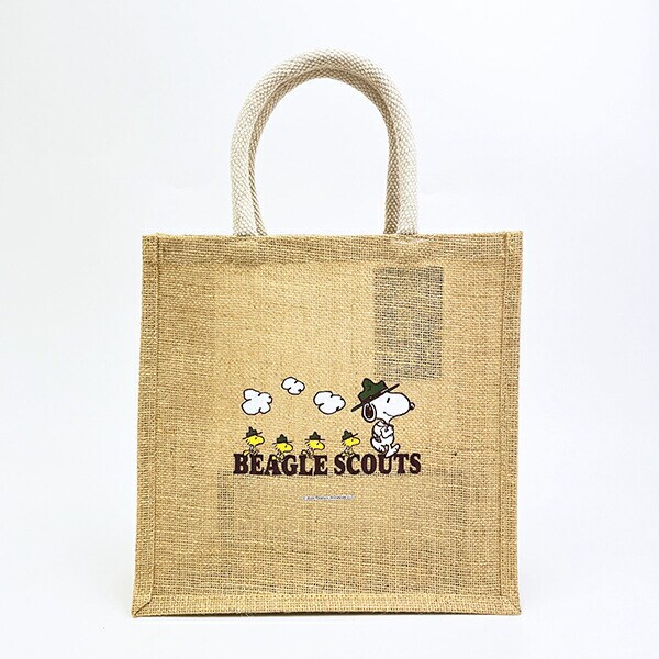 スヌーピー ビーグルスカウト ジュートバッグ(M) トートバッグ SNOOPY